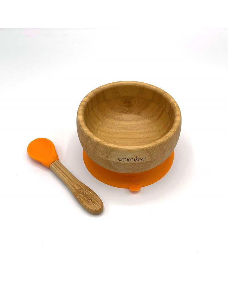 Ciotola in Bambù con cucchiaio - arancione