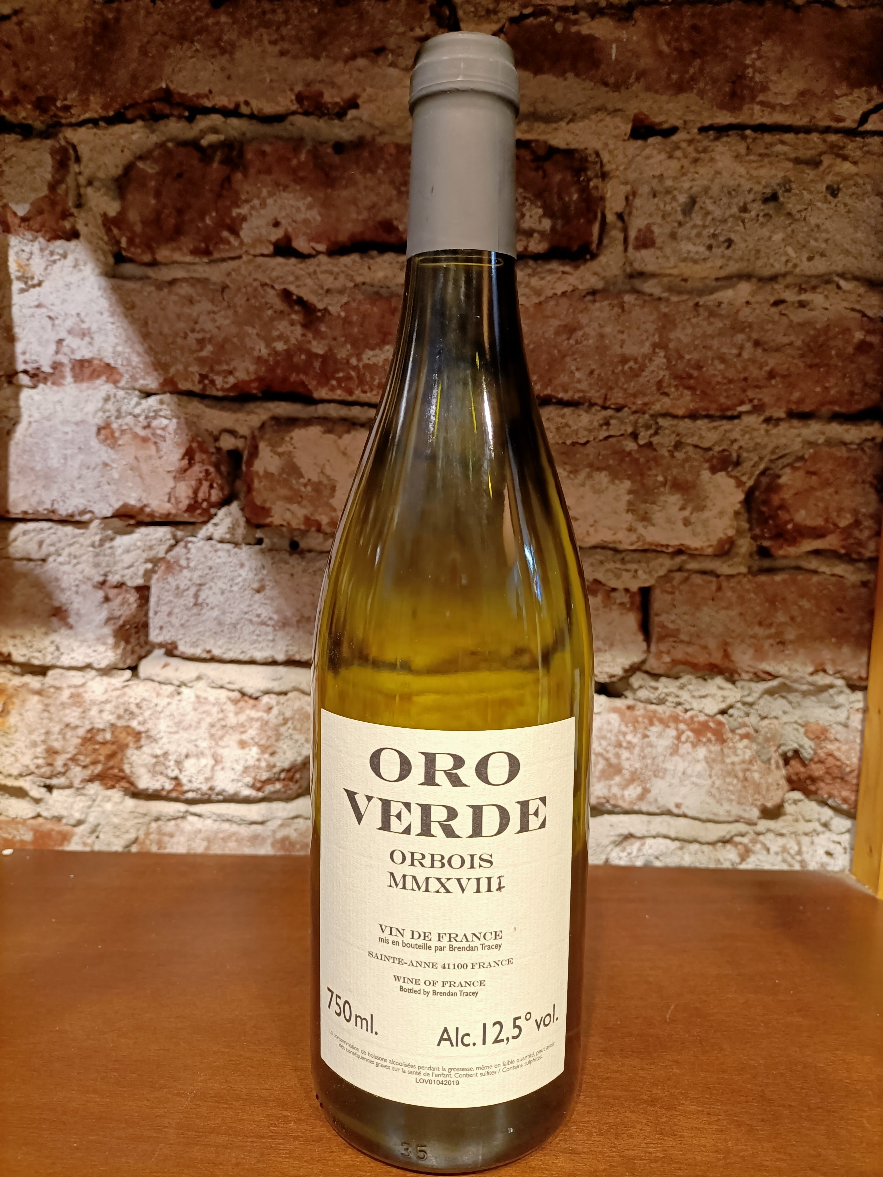 Vino bianco Oro Verde Orbois di Brendan Tracy – 0,75 cl