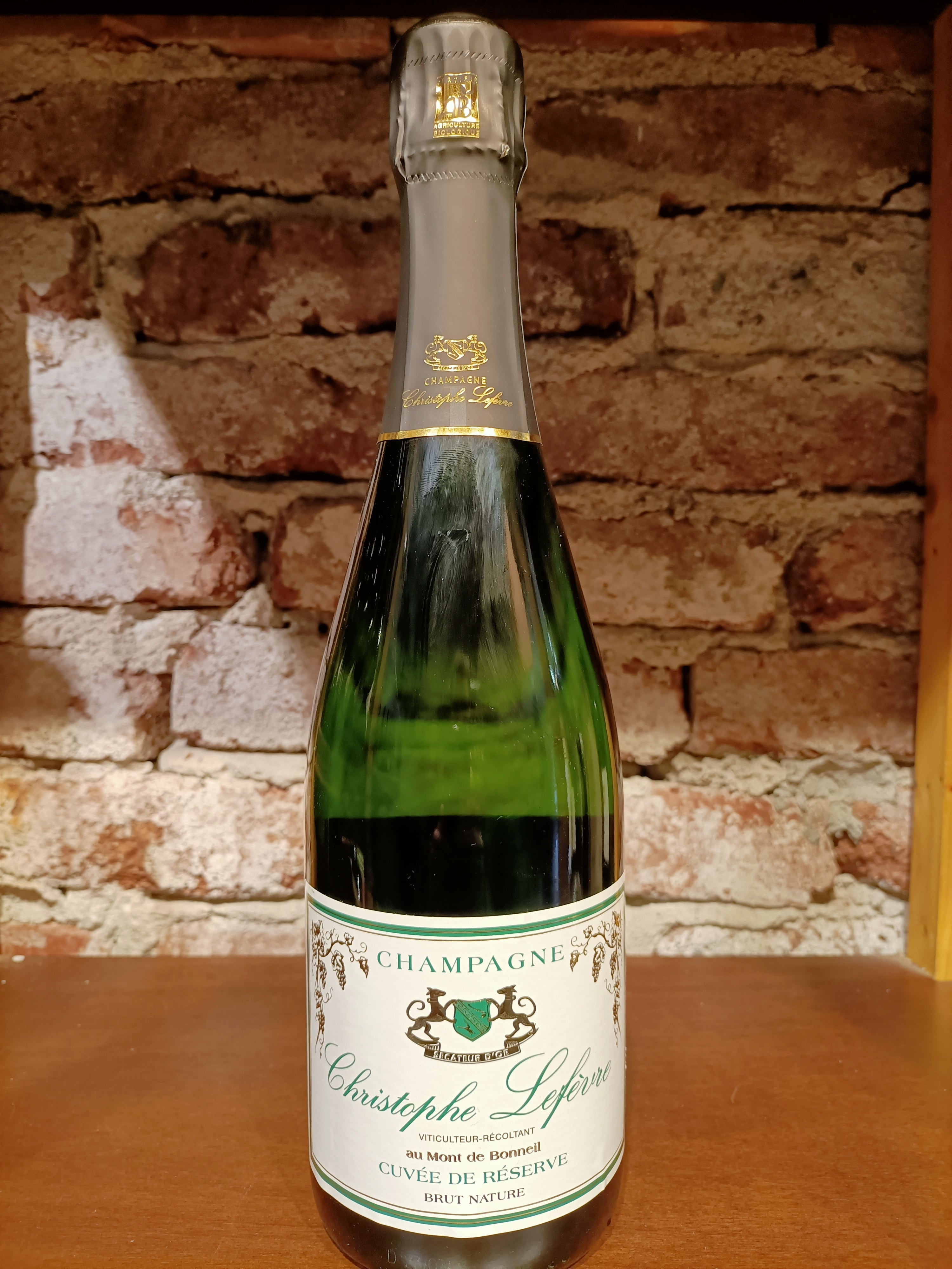Vino Spumante Champagne Brut Nature Cuvée de Réserve di Christophe Lefèvre – 0,75 cl