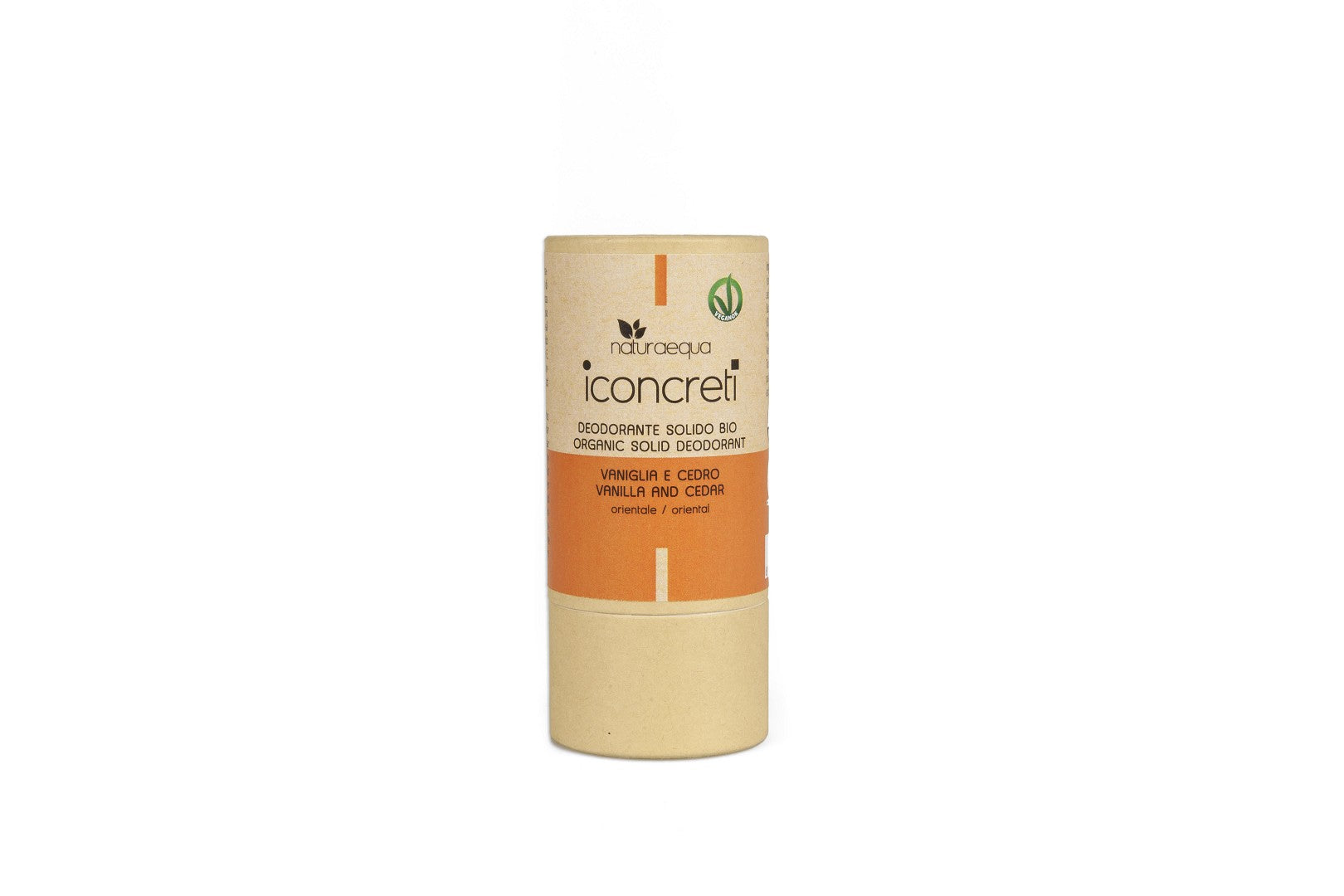 Deodorante solido bio Vaniglia e Cedro 60 gr - Naturaequa